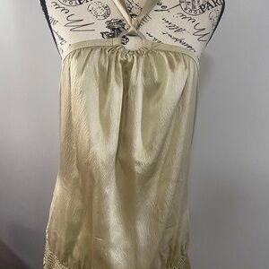 White House Black Market Gold Blouse